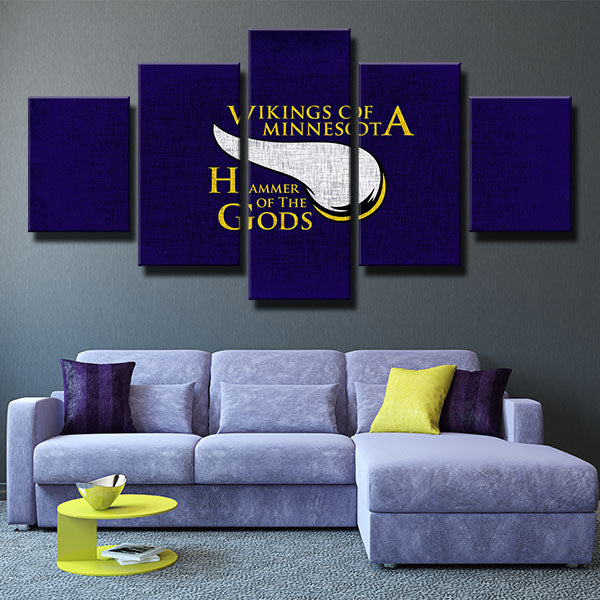 Minnesota Vikings Vintage Style Emblem Canvas Wall Art Minnesota Vikings Vintage Style Emblem Canvas Wall Art