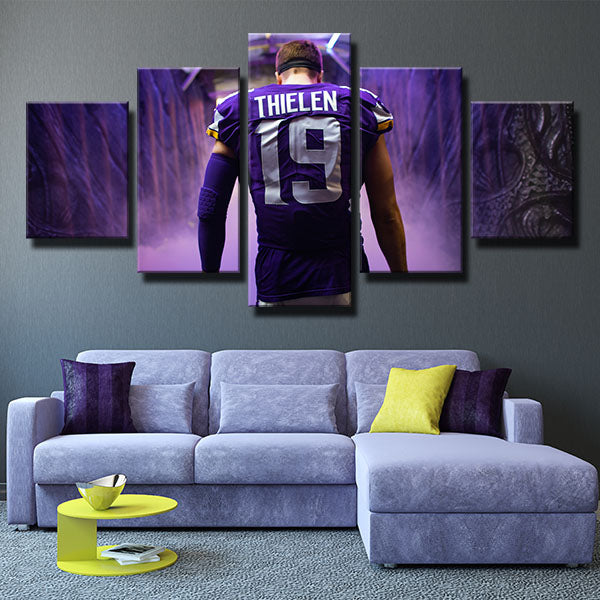 Minnesota Vikings Wide Receiver Adam Thielen Canvas Wall Art Minnesota Vikings Wide Receiver Adam Thielen Canvas Wall Art