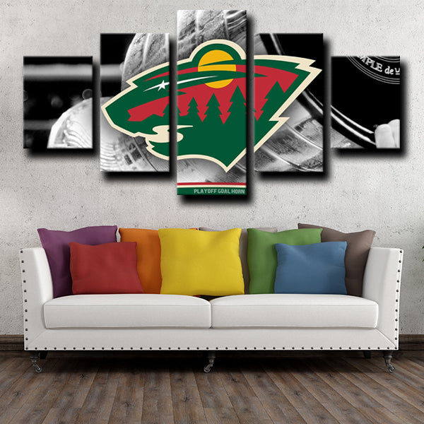Minnesota Wild Champion Logo Canvas Wall Art Minnesota Wild Champion Logo Canvas Wall Art
