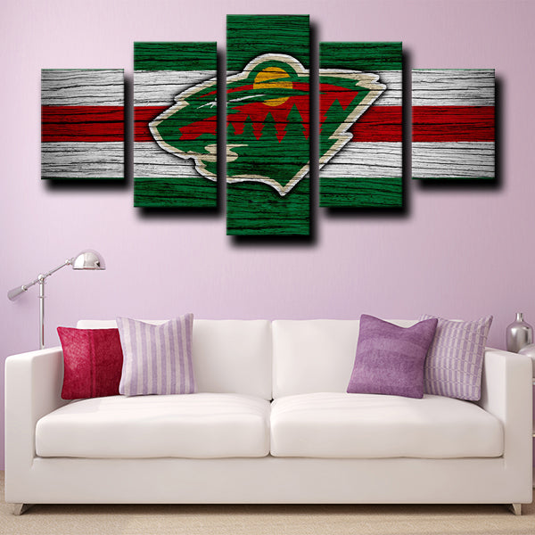 Minnesota Wild Emblem Canvas Wall Art Minnesota Wild Emblem Canvas Wall Art