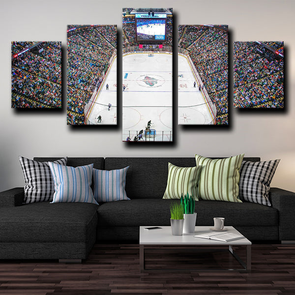 Minnesota Wild Xcel Energy Center Canvas Wall Art Minnesota Wild Xcel Energy Center Canvas Wall Art