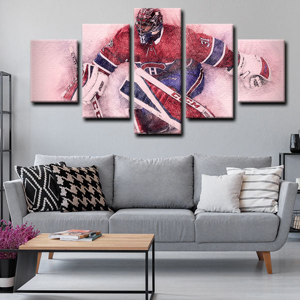 Montreal Canadiens Goaltender Pricer Carey Price Canvas Wall Art