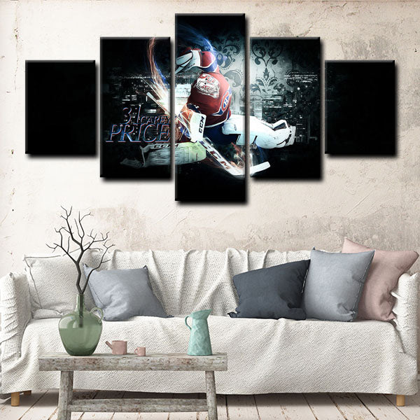 Montreal Canadiens Goaltender Pricey Carey Price Canvas Wall Art
