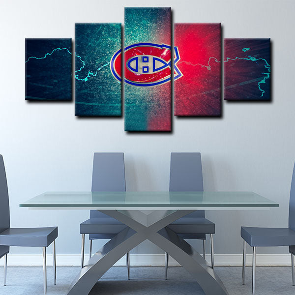 Montreal Canadiens Symbol Canvas Wall Art
