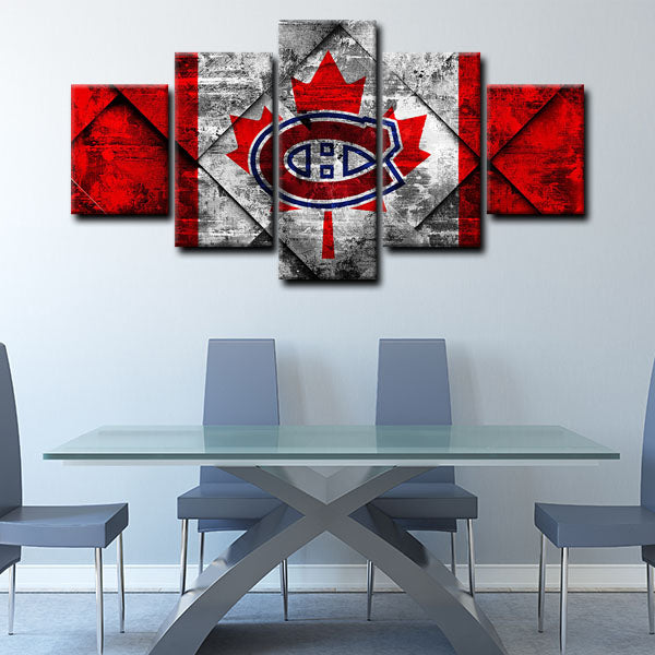 Montreal Canadiens Symbol Canvas Wall Art