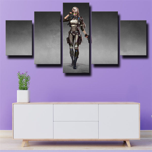 Mortal Kombat X Cassie Cage Grey Canvas Wall Art