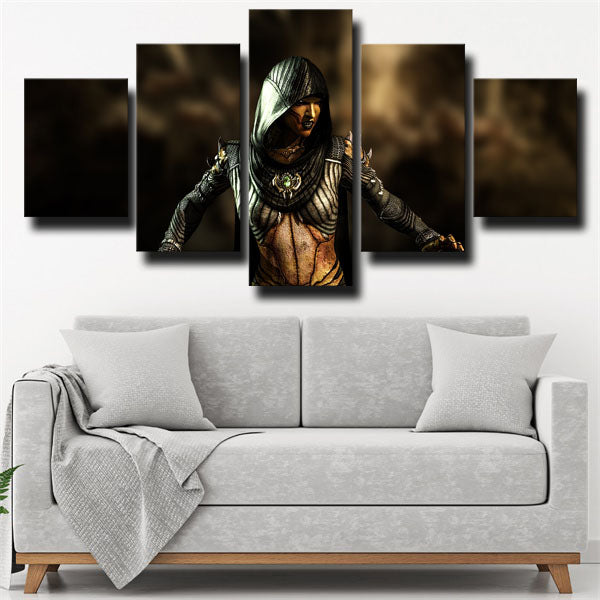 Mortal Kombat X D’Vorah Gold Canvas Wall Art