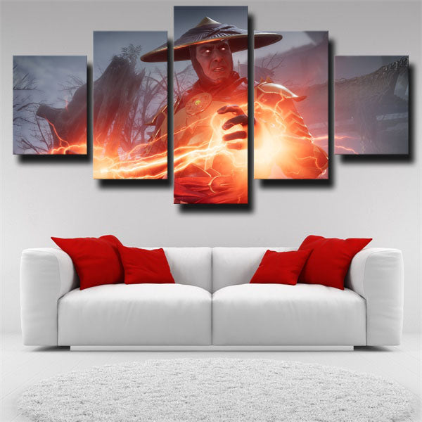 Mortal Kombat X Raiden Fire Canvas Wall Art Mortal Kombat X Raiden Fire Canvas Wall Art