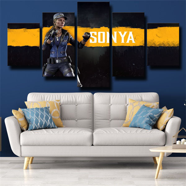 Mortal Kombat X Sonya Blade Canvas Wall Art