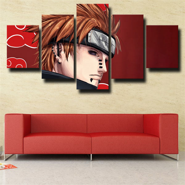Naruto Akatsuki Pain Red Canvas Wall Art