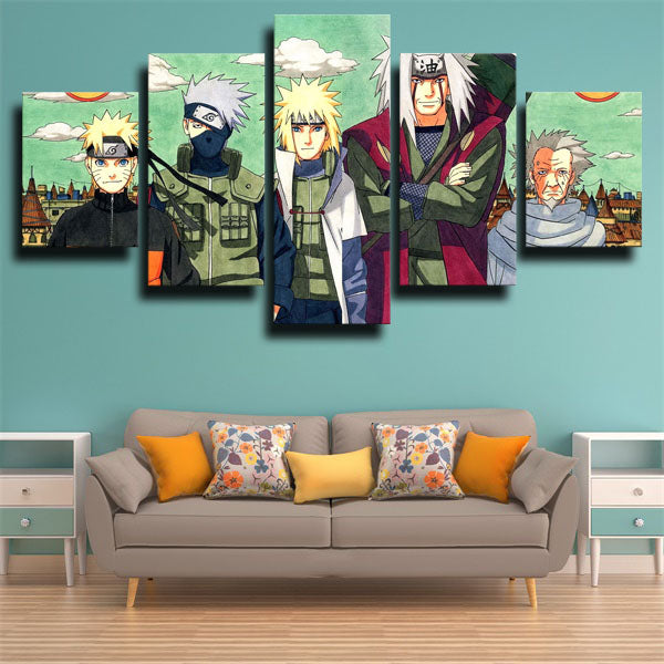 Naruto Green Naruto Masters Canvas Wall Art