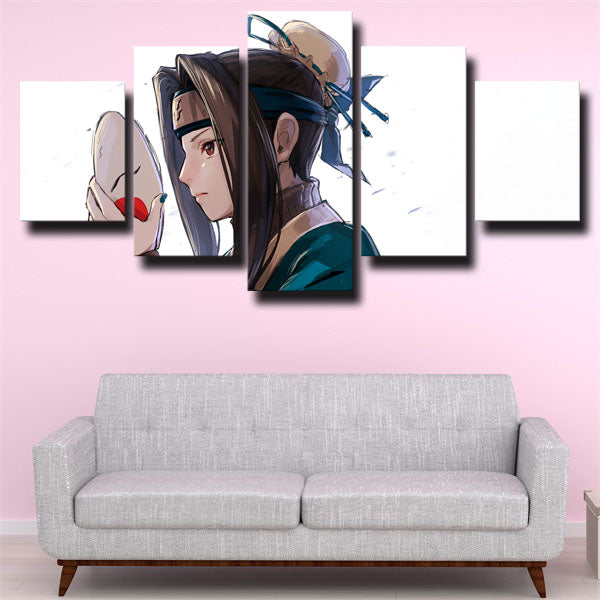 Naruto Haku White Canvas Wall Art