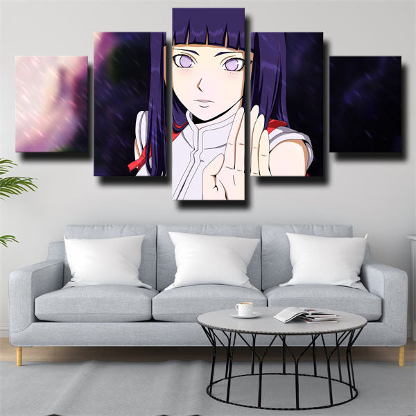 Naruto Hinata Hyuga Purple Canvas Wall Art