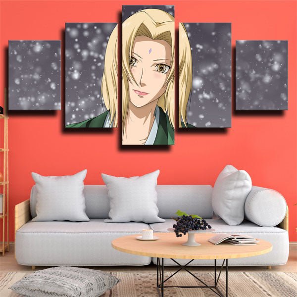 Naruto Hokage Tsunade Snow Canvas Wall Art