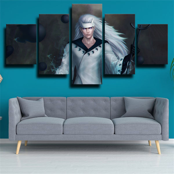 Naruto Madara Uchiha Black Canvas Wall Art