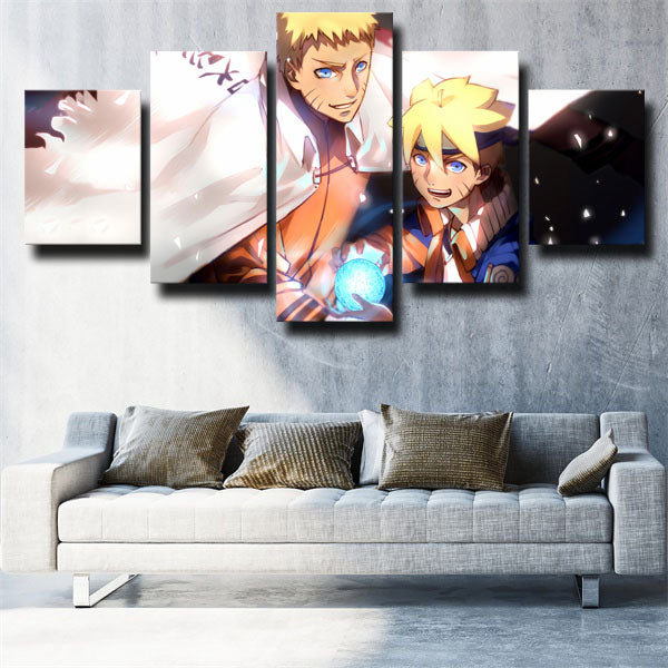 Naruto Naruto And Boruto Canvas Wall Art