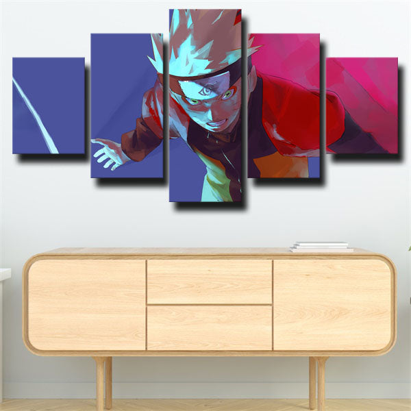 Naruto Naruto Uzumaki Blue Purple Canvas Wall Art