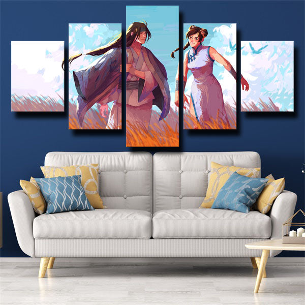 Naruto Neji And Tenten Canvas Wall Art
