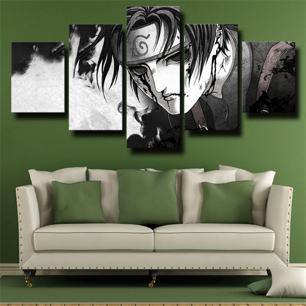 Naruto Ninja Sai White And Black Canvas Wall Art