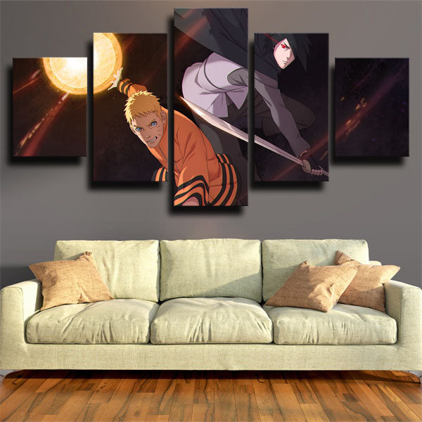 Naruto Sasuke And Naruto Canvas Wall Art