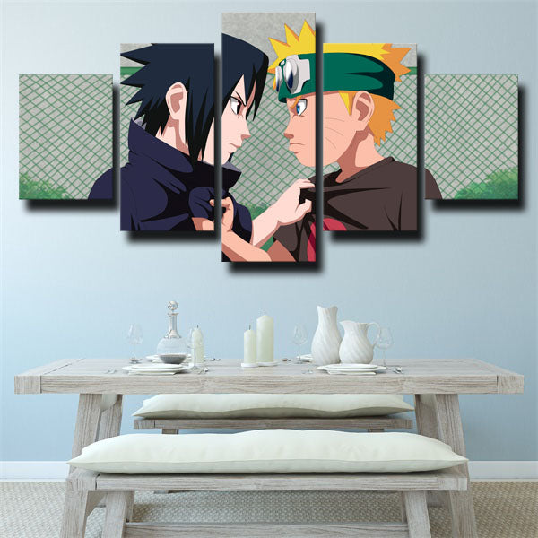 Naruto Sasuke Vs Naruto Child Canvas Wall Art