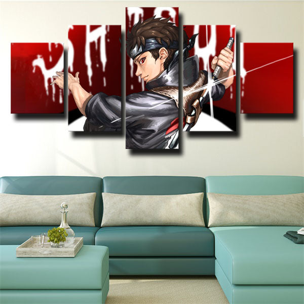 Naruto Shisui Uchiha Red Canvas Wall Art