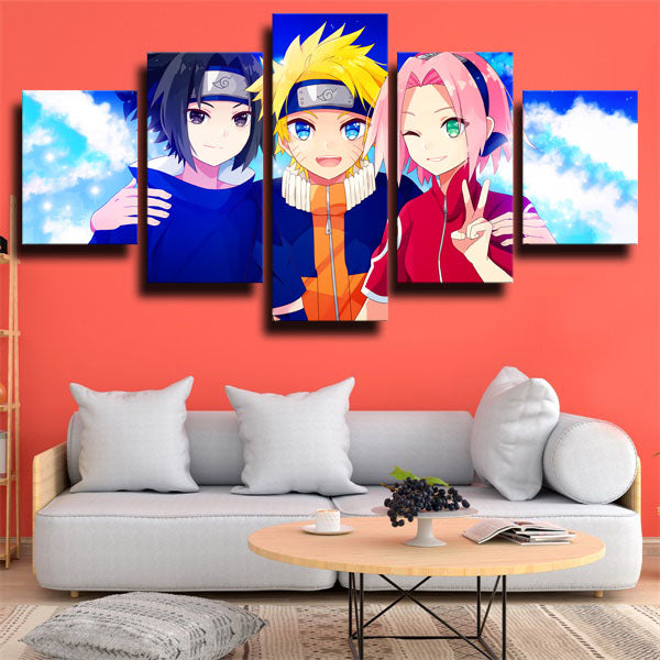 Naruto Team 8 Members Canvas Wall Art