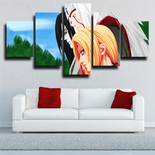 Naruto Tsunade And Jiraiya And Orochimaru Canvas Wall Art