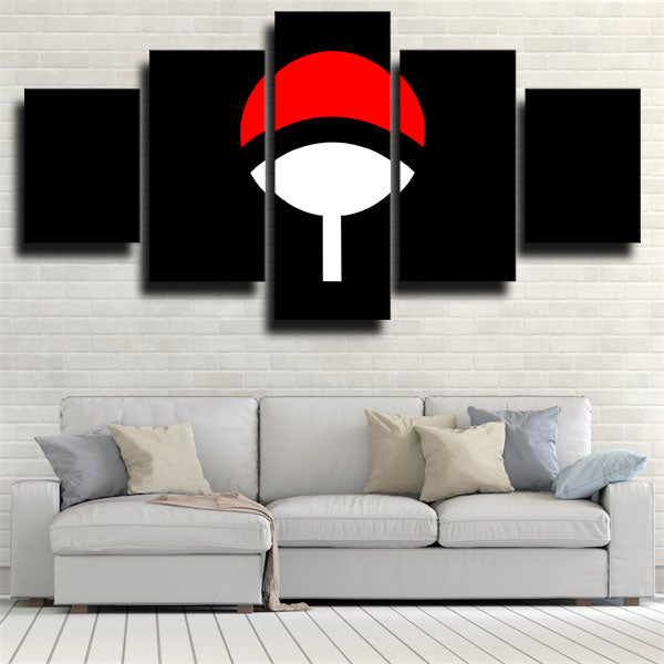 Naruto Uchiha Black Badge Canvas Wall Art