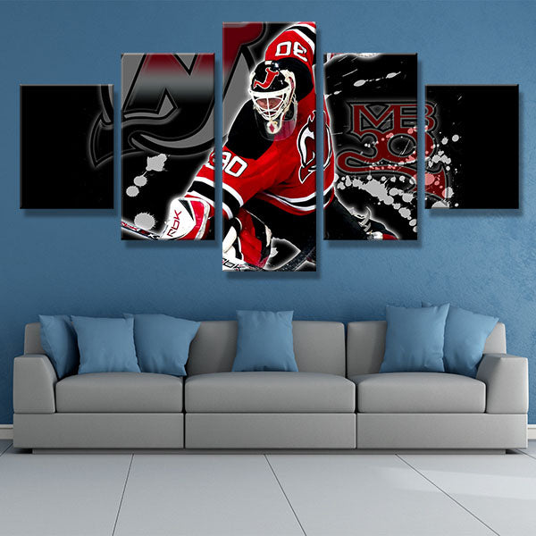 New Jersey Devils Goaltender Cool Anthony Brodeur Canvas Wall Art