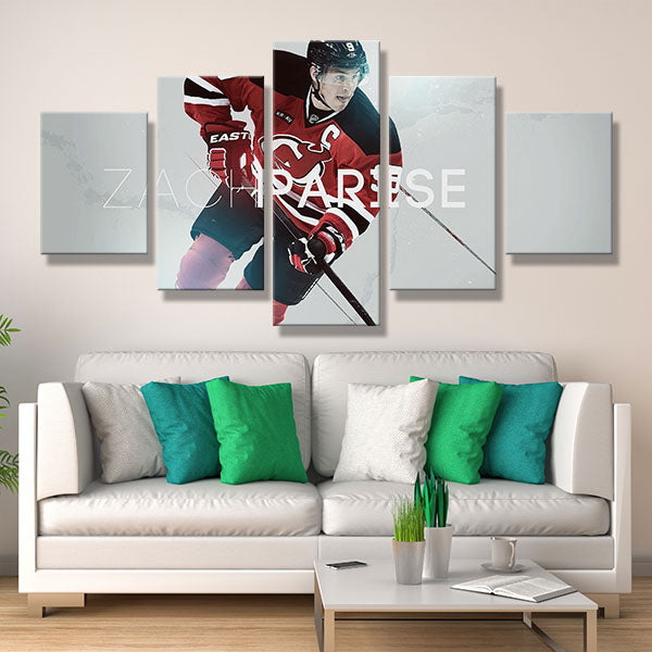 New Jersey Devils Left Wing Taylor Hall Canvas Wall Art