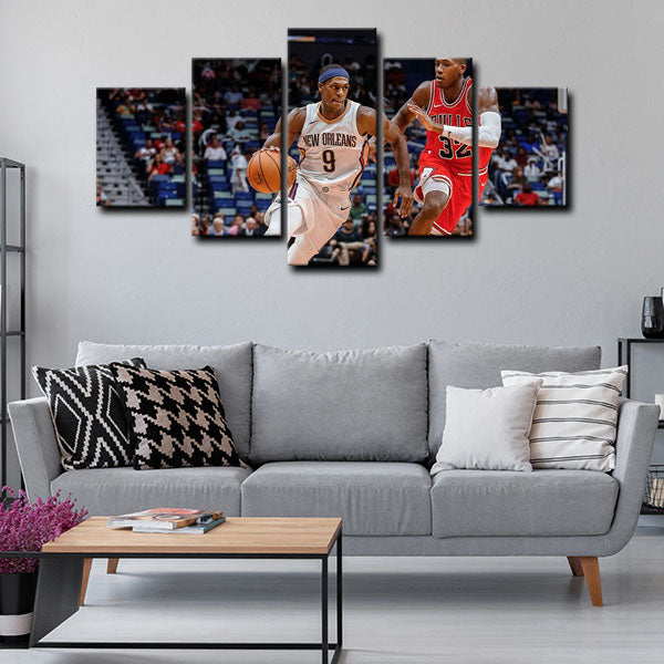 New Orleans Pelicans Point Guard Swag Rondo Canvas Wall Art