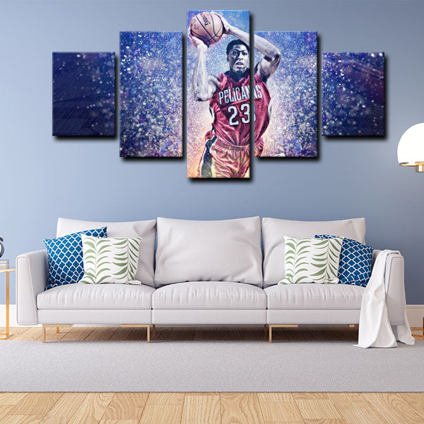 New Orleans Pelicans Power Forward The Brow Davis Canvas Wall Art