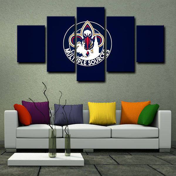 New Orleans Pelicans Team Canvas Wall Art