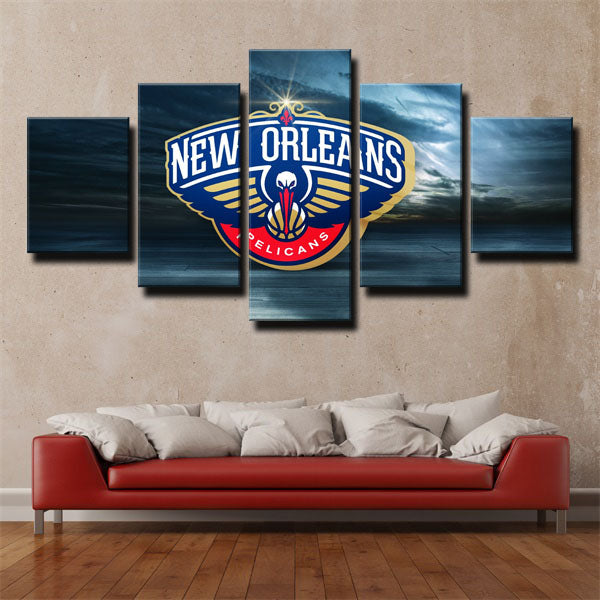 New Orleans Saints Friendly Team Logo Canvas Wall Art