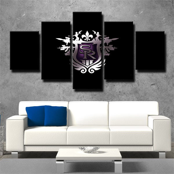 New Orleans Saints Team Badge Canvas Wall Art