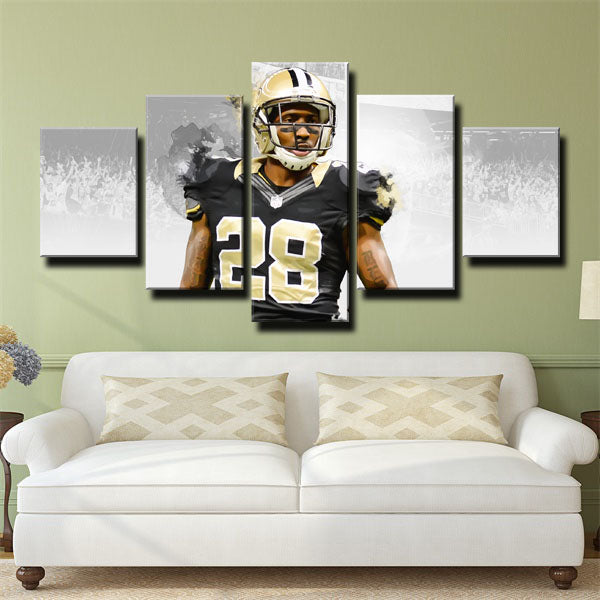 New Orleans Saints Team Cornerback Mykkele Thompson Canvas Wall Art