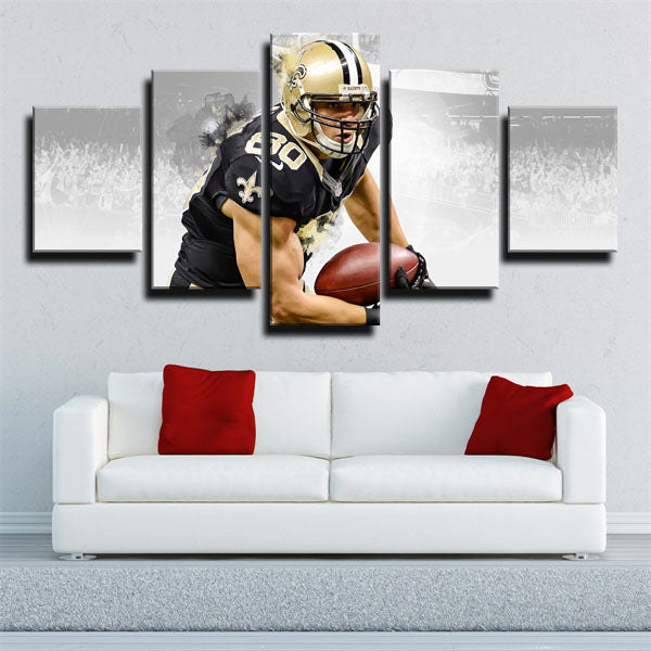 New Orleans Saints Team Tight End Avatar Jimmy Graham Canvas Wall Art
