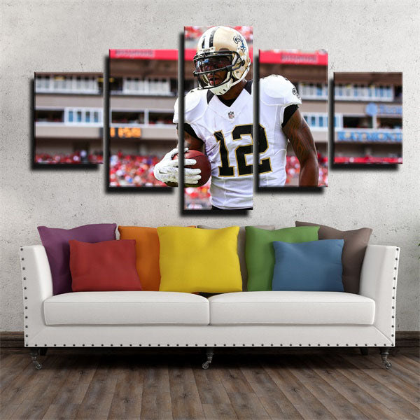 Wide Receiver The Quiet Storm Marques Colston Canvas Wall Art