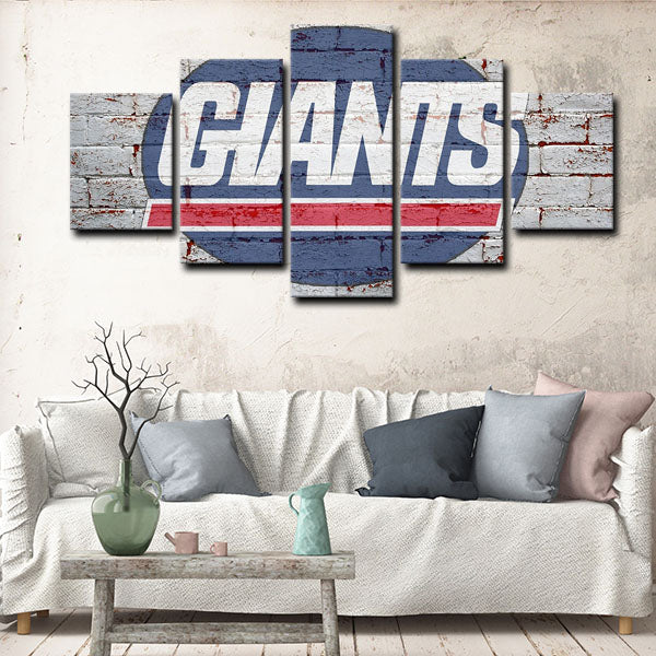 New York Giants Logo Canvas Wall Art