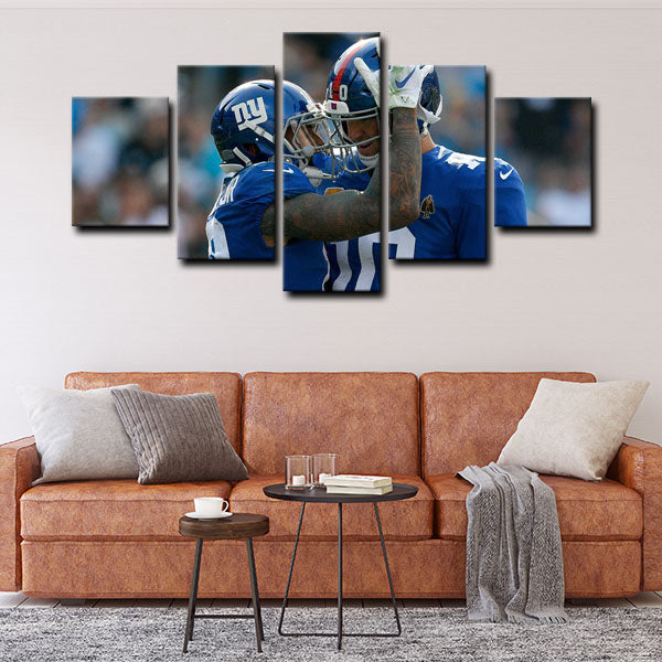 New York Giants Quarterback Eli Eli Manning Canvas Wall Art