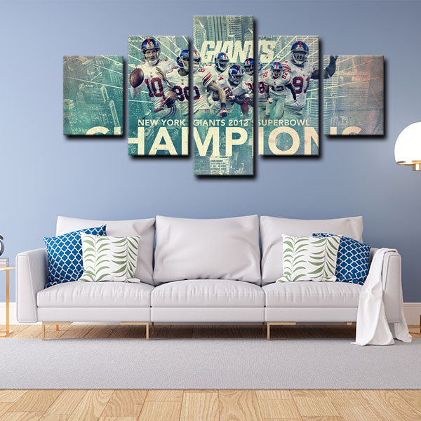 New York Giants Team Canvas Wall Art New York Giants Team Canvas Wall Art