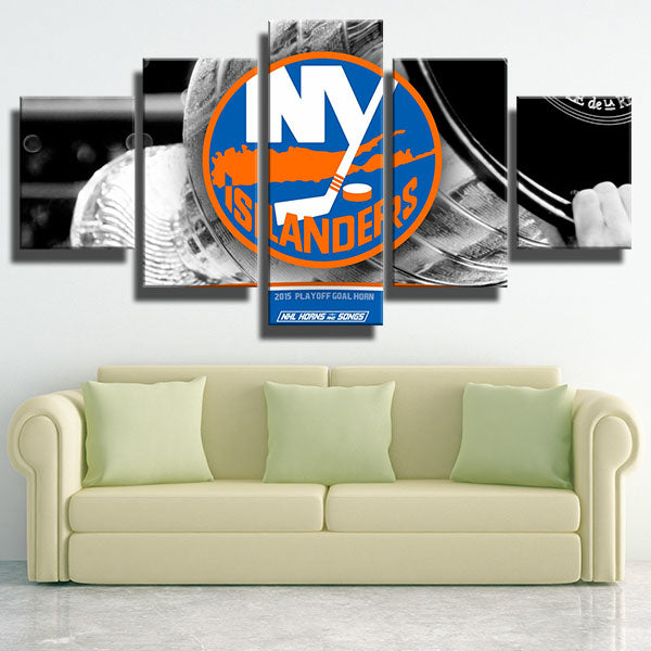 New York Islanders Team Standard Wall Picture Emblem Canvas Wall Art