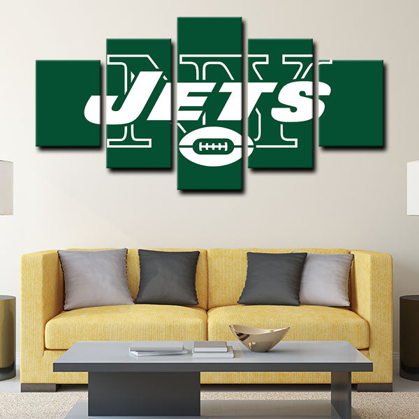 New York Jets Emblem Canvas Wall Art