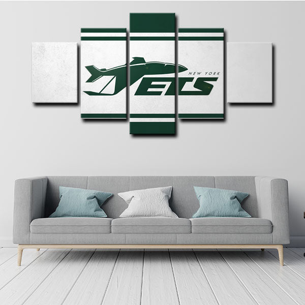 New York Jets Logo Canvas Wall Art