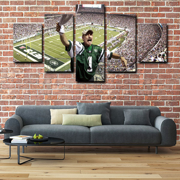 New York Jets Quarterback Sam Darnold Canvas Wall Art