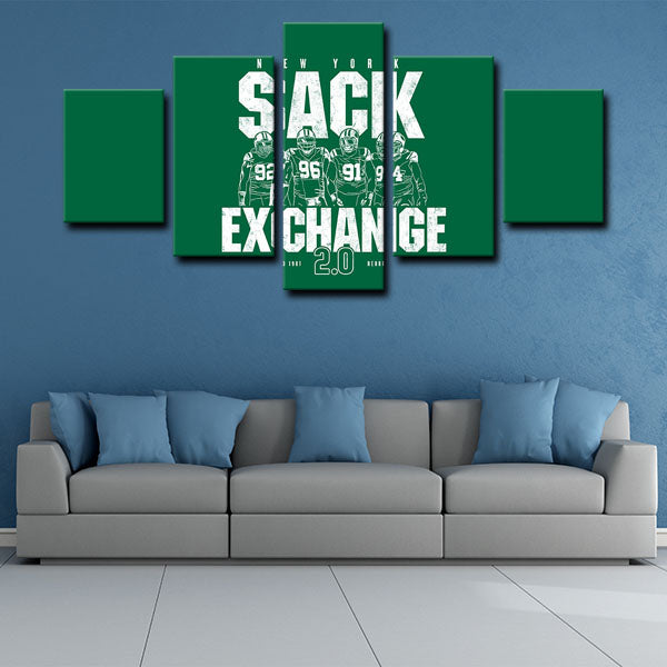 New York Jets Symbol Canvas Wall Art