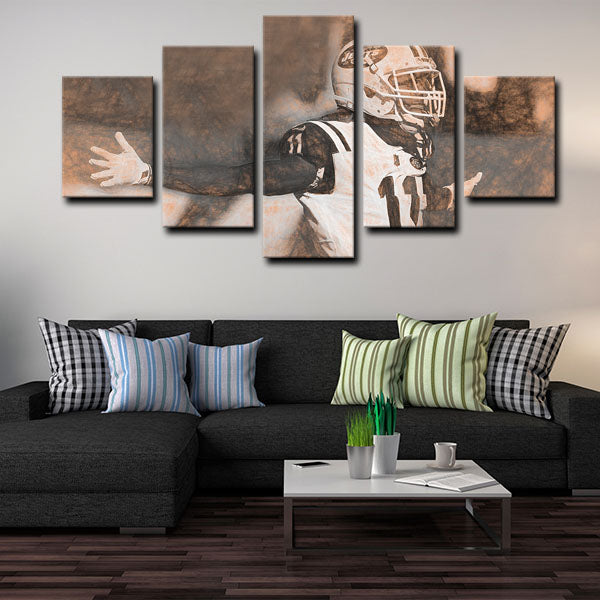 New York Jets Wide Receiver Robby Anderson Canvas Wall Art
