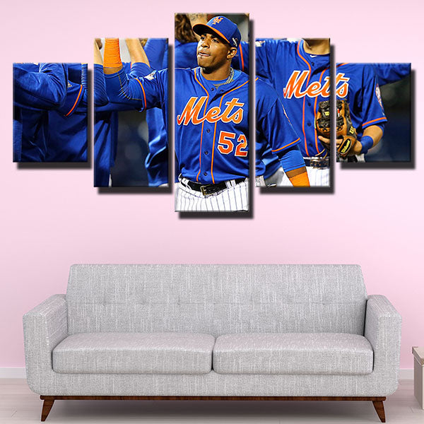 New York Mets Outfielder La Potencia Yoenis Céspedes Canvas Wall Art