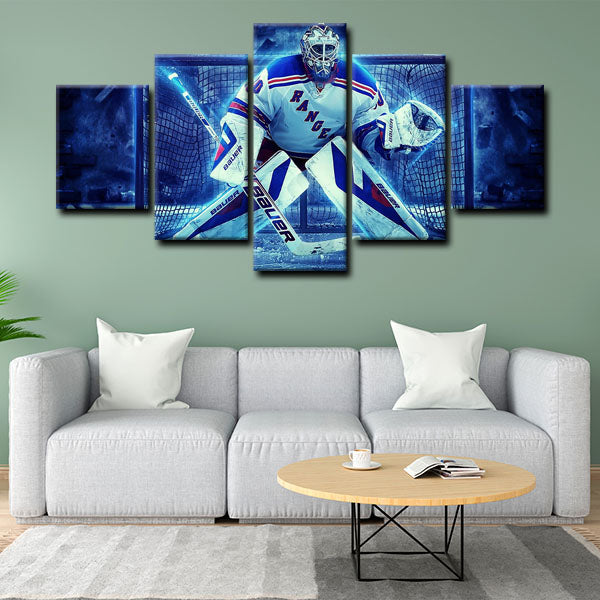 New York Rangers Goaltender King Henrik Henrik Lundqvist Canvas Wall Art New York Rangers Goaltender King Henrik Henrik Lundqvist Canvas Wall Art